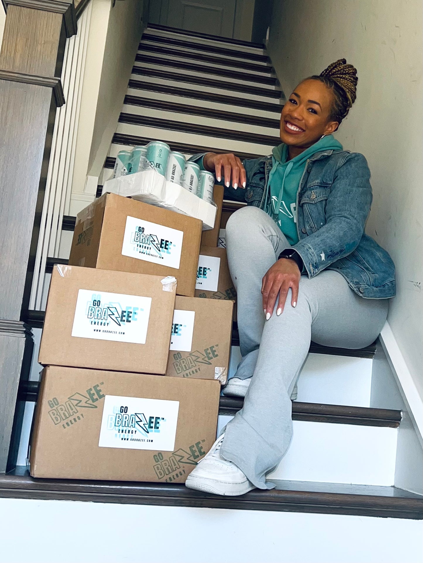 Signature Teal Go Brazee Energy™️ Hoodie