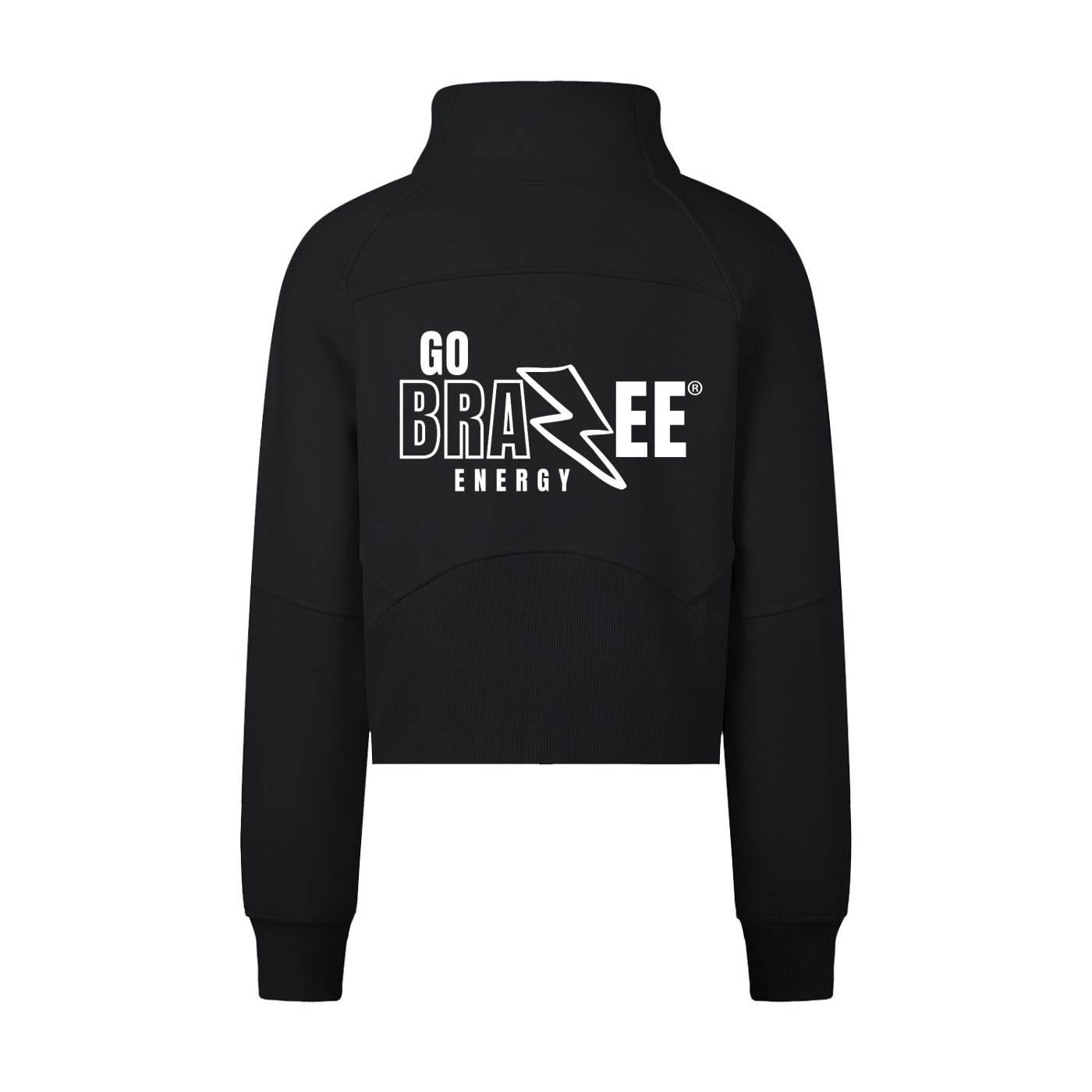 Cropped Half-Zip Sweatshirt
